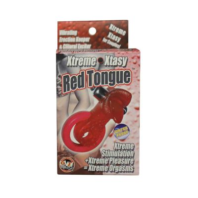 Xtreme Ring Of Xtasy Vibrating Red Tongue