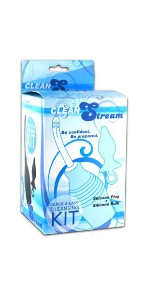 Clean Stream Essentials Enema Kit Black