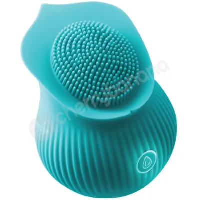 Inya The Bloom Teal Clitoral Stimulation Silicone Vibrator