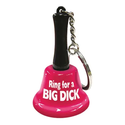 Ozzie Creations Ring For A Big Dick Bell Keychain