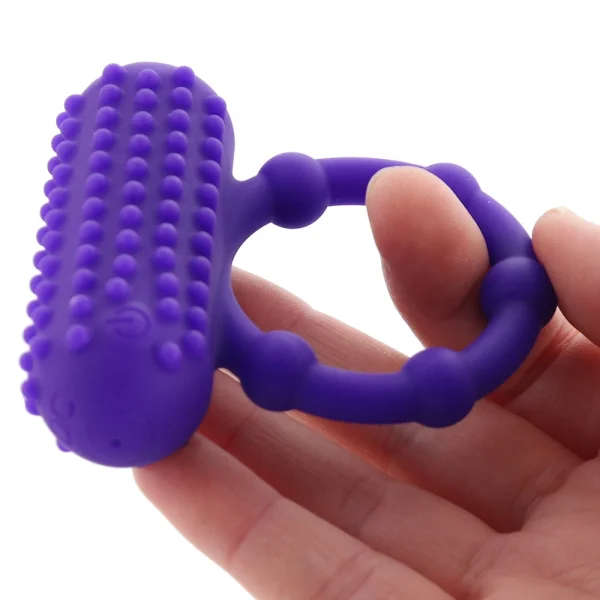 Silicone Rechargeable 5 Bead Maximus Vibrating Cock Ring By CalExotics