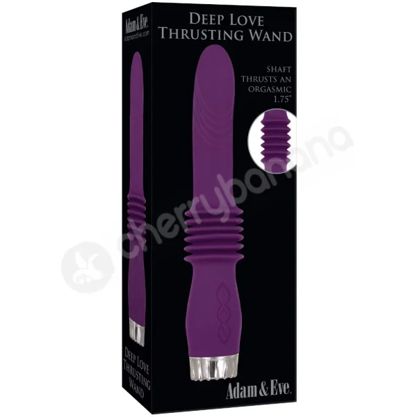 Adam & Eve Deep Love Thrusting Wand Vibrator