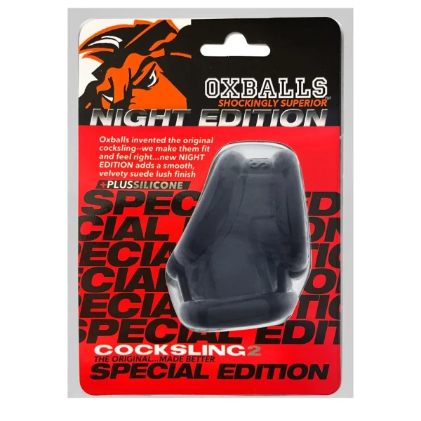 Oxballs Cocksling 2 - Stretchy Cock & Ball Sling - Night Black — image 14 of 22