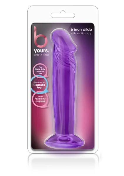B Yours - Sweet n' Small 6" Dildo with Suction Cup