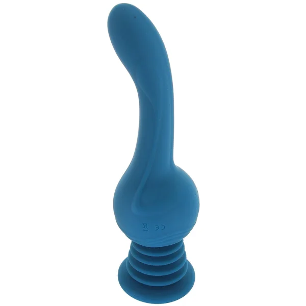 Revolution Earthquake Shaking Thrusting Silicone Rechargeable Stimulator With Remote By NS Novelties - Teal