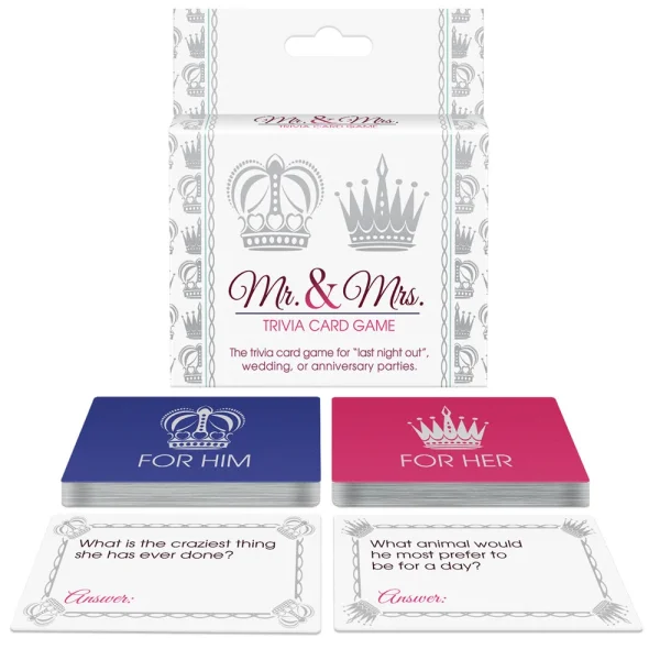 Mr. And Mrs. Trivia Card Game