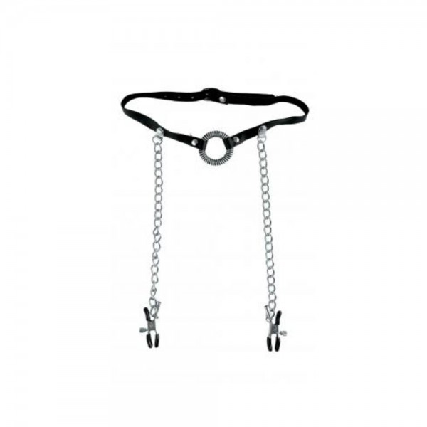 Fetish Fantasy Limited Edition O-Ring Gag & Nipple Clamps