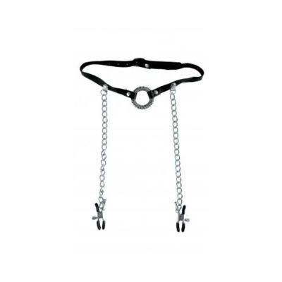 Fetish Fantasy Limited Edition O Ring Gag Nipple Clamps