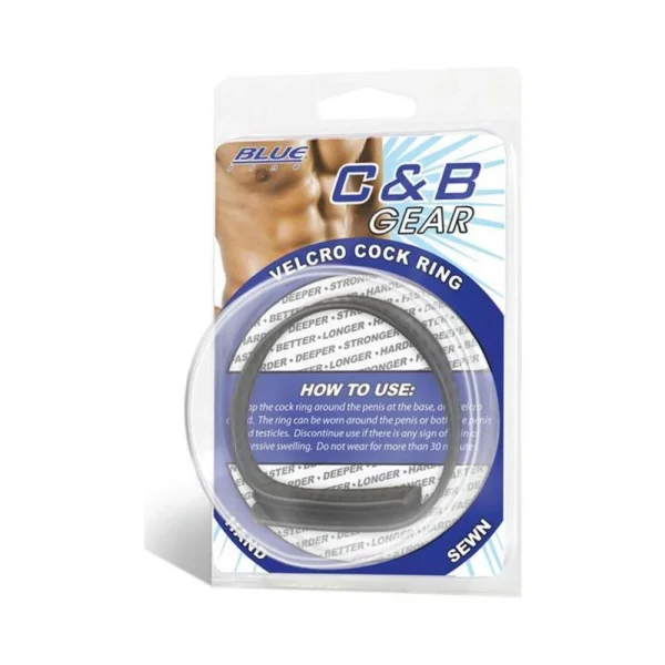 C & B Gear Velcro Cock Ring Black
