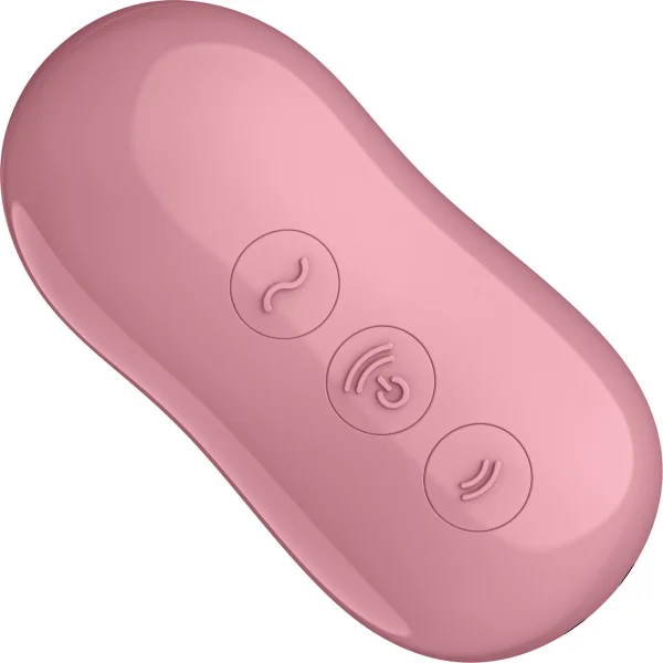 Satisfyer Cotton Candy Pressure Wave Rechargeable Waterproof Clitoral Stimulator - Pink