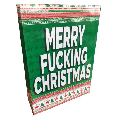 Merry Fucking Christmas Large Gift Bag