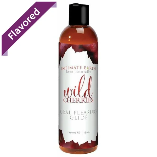 Intimate Earth Wild Cherries Flavored Water-Based Lube | 4oz