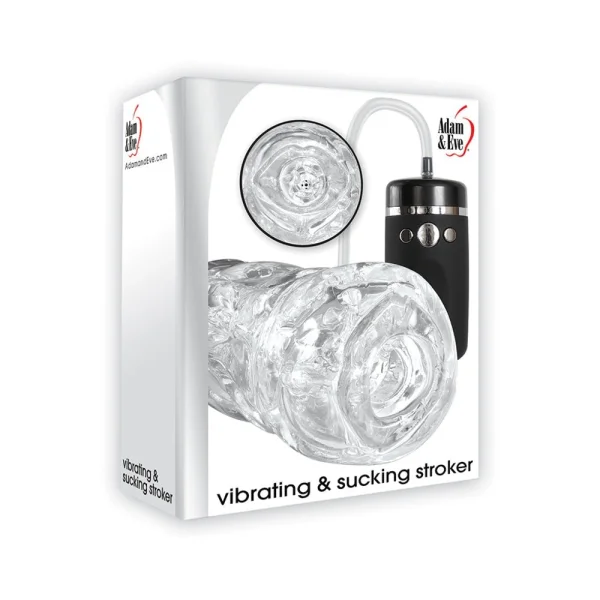 Vibrating & Sucking Blowjob Stroker Clear