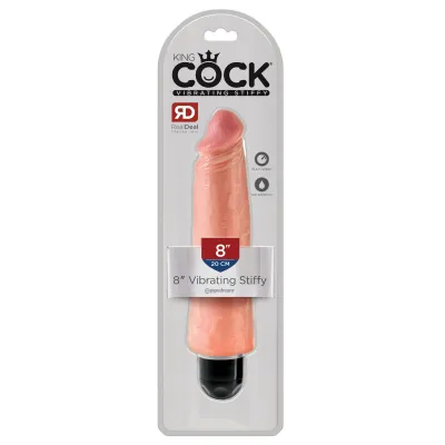 King Cock 8 Vibrating Stiffy Flesh