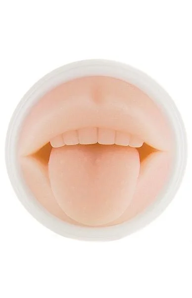 Easy Rider Tongue Mouth Male Masturbator Beige