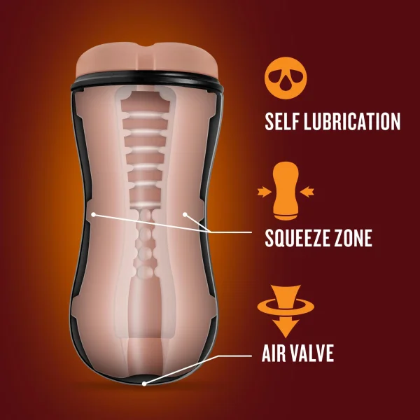 Loverboy - Cowboy - Self Lubricating Stroker -  Beige