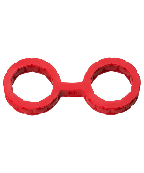 Japanese Bondage Silicone Handcuffs - Red