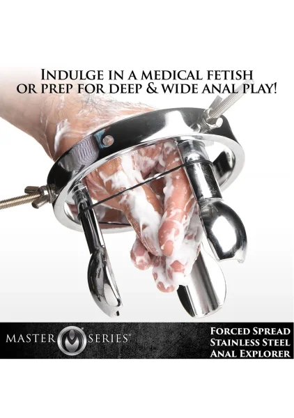 Forced Spread Stainless Steel Anal Explorer — image 8 of 24