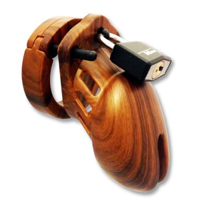 Chastity Cage Wood Look
