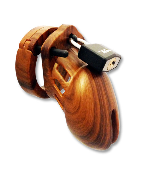 Chastity Cage Wood Look