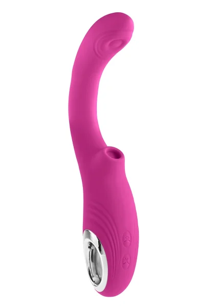Strike A Pose Silicone Dual Stimulation G-Spot & Clitoral Vibrator With Suction By Evolved Novelties