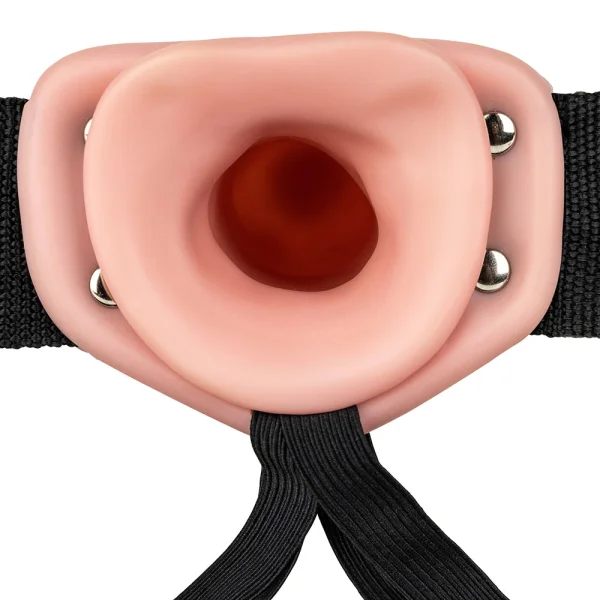 Real Rock Hollow Vibrating 10 Inch Strap-On