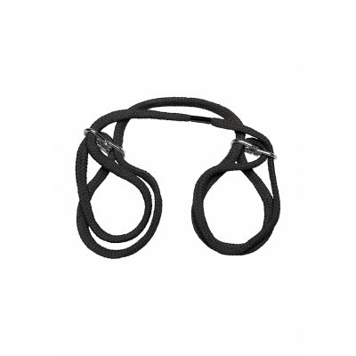 100 Cotton Wrist or Ankle Cotton Cuffs Black BDSM Toys
