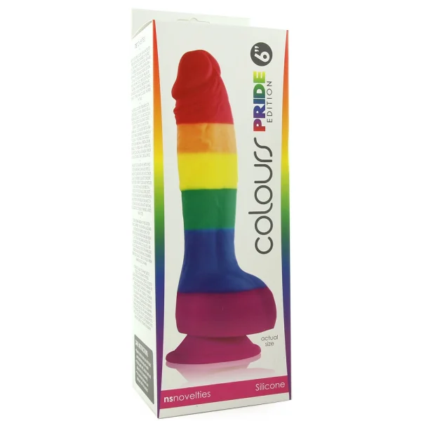 Colours Pleasures Pride Edition Silicone Dildo