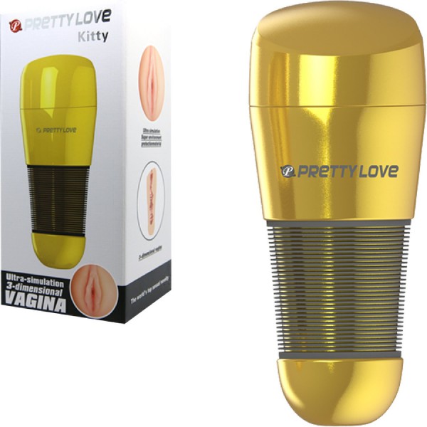 Kitty Vagina Masturbator (Gold)