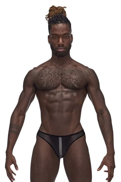 Landing Strip Bikini Brief - Large - Black