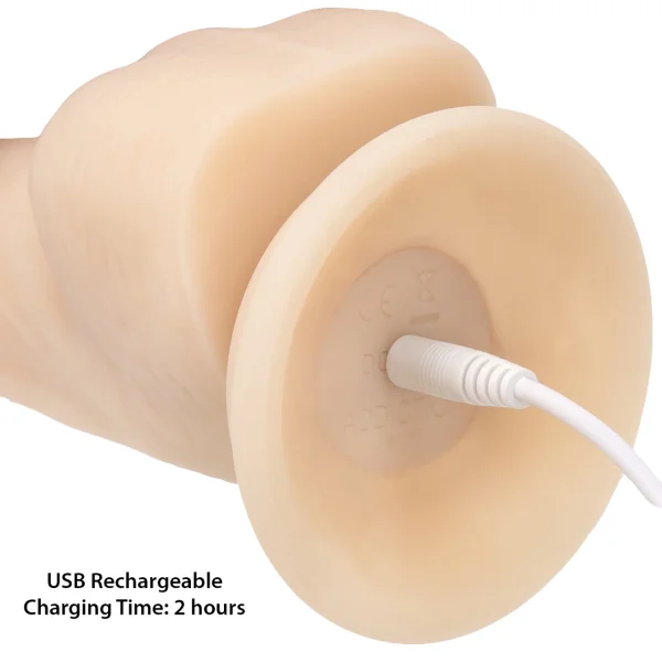 Naked Addiction 7 Inch Rotating and Vibrating Dong