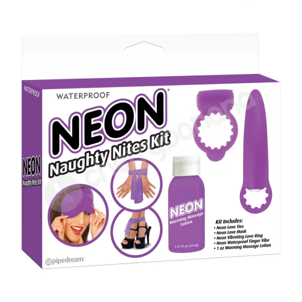 Neon Luv Touch Neon Naughty Nites Kit Purple