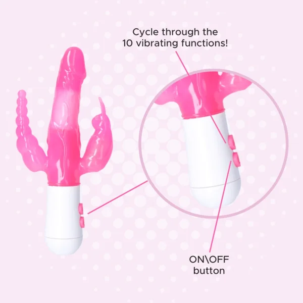 FREE Vibrating Triple Stimulator - Add To Your Cart!