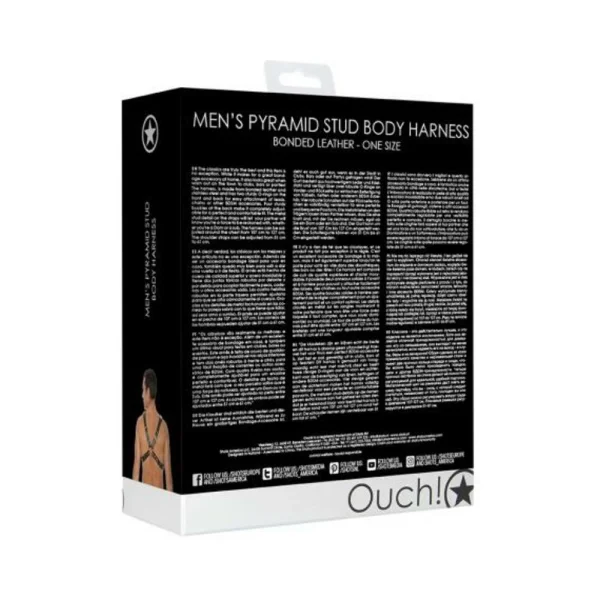 Ouch Harness Pyramid Stud Os — image 3 of 8