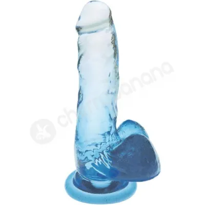Shades Medium 7 Jelly TPR Blue Gradient Dildo