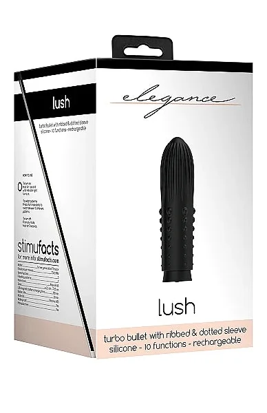 Shots Elegance Lush Bullet Black Vibrator