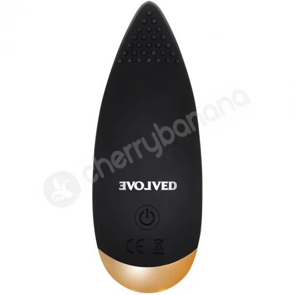 Evolved Tip Tingler Black Silicone Tongue Shaped Vibrator