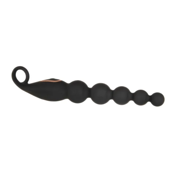 A&e Vibrating Anal Bead Stick Rechareable Silicone Black