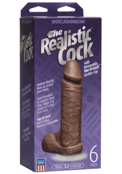 Realistic Cock 6 inch Black