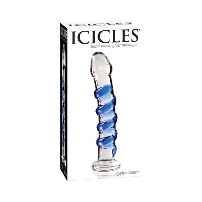 Icicles No 5 Glass Dong 7 Inches Clear