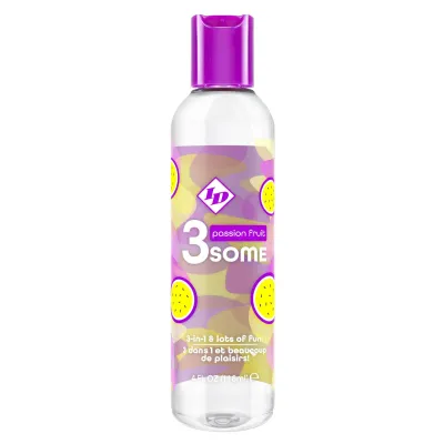 3some 3 in 1 Lubricant Passion Fruit 4 Fl Oz