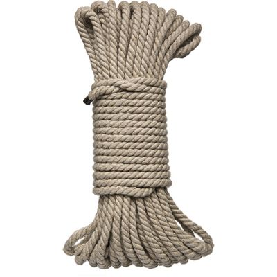 Kink Hogtied Bind Tie 6mm Hemp Bondage Rope 50 Feet Natural
