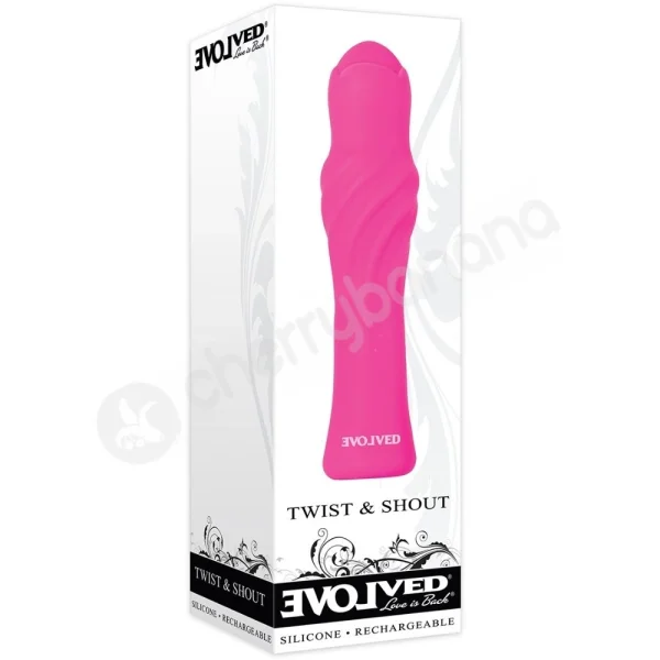 Evolved Twist & Shout Tulip Shaped Head Vibrator