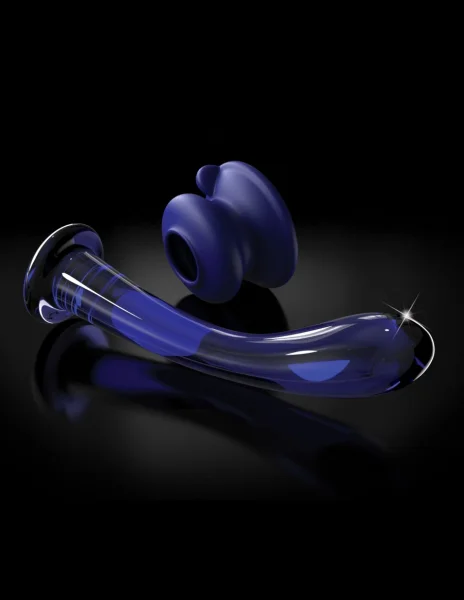 Icicles No. 89 Blue Glass Anal Dildo with Suction Cup by Pipedream Products