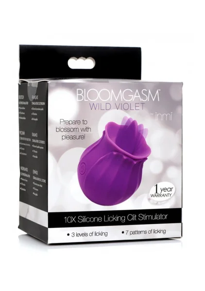 Bloomgasm Wild Violet Licking Silicone Stimulator
