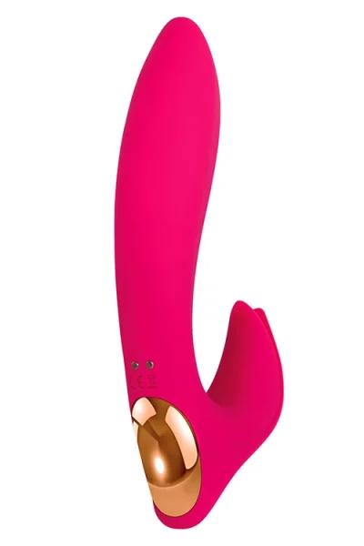Adam and Eve Rechargeable 7" Bliss Rabbit Vibrator with Flower-Shaped Clitoral Stimulator