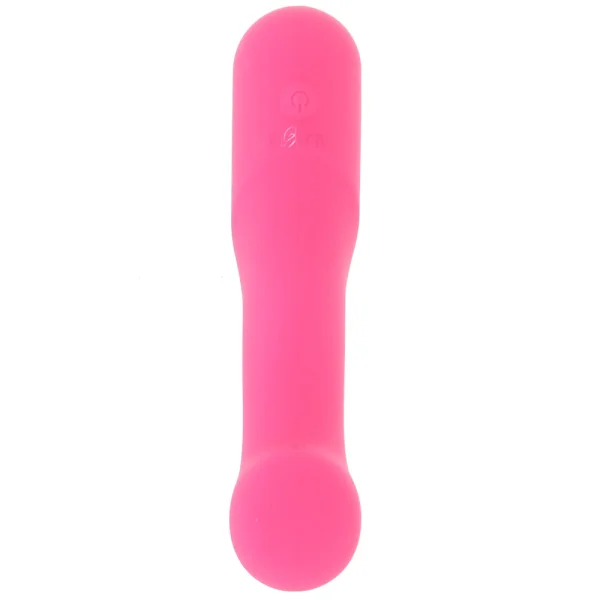 Liquid Silicone Pixies Curvy Rechargeable Waterproof Vibrator By CalExotics - Pink