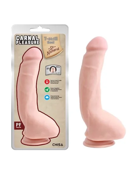 Carnal Pleasure Realistic Dildo - Ivory - 9.25 Inch