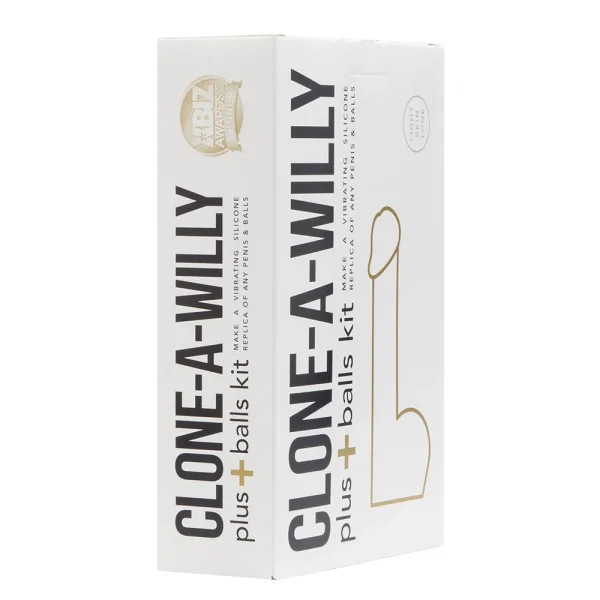 Clone-A-Willy Plus Balls Make Your Own Vibrating Silicone Dildo - Light Skin Tone
