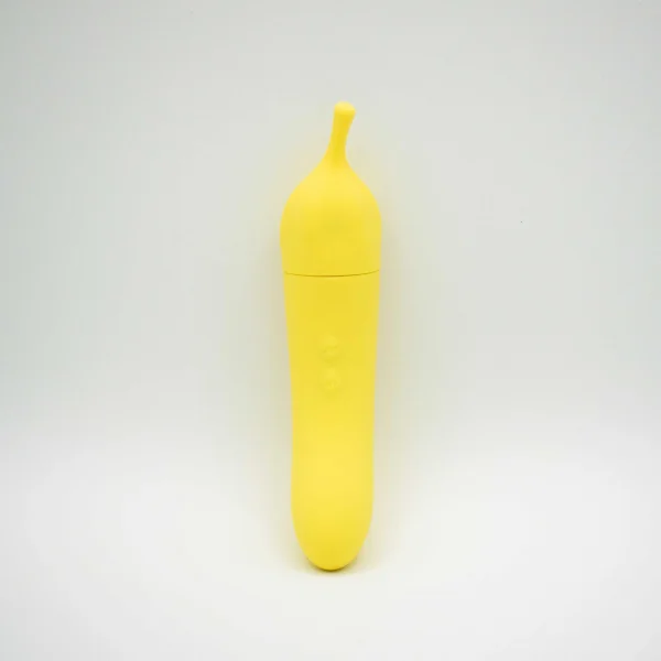 Banana Cream Air Pulse and G-Spot Vibrator -  Yellow